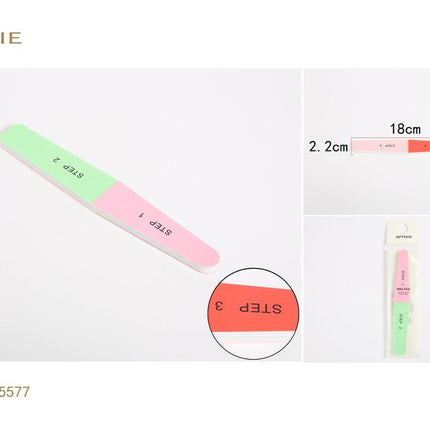 Nagel buffer vijl 18 x 2.9 cm 4 stappen polijstvijl voor manicure en nagelverzorging