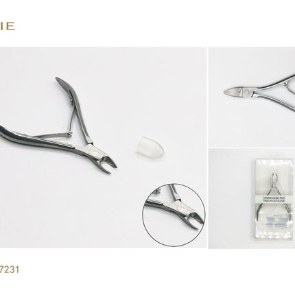 Zilverkleurige nagelriemtang 6 cm voor manicure en nagelriemverzorging