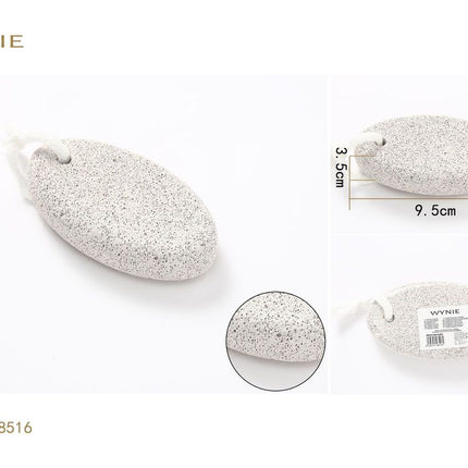 Puimsteen 9.5 x 3.5 cm grijze voetsteen voor eelt verwijderen en voetverzorging