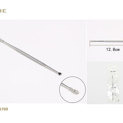 Roestvrijstalen oorlepel 12.8 cm zilverkleurige oorreiniger voor persoonlijke verzorging