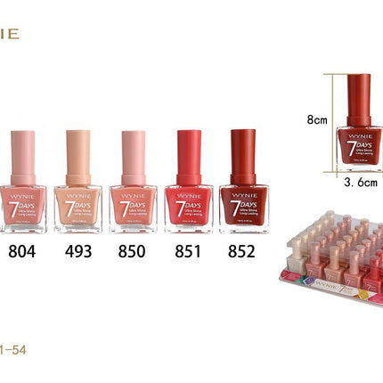 WYNIE nagellak 15 ml nude roze en rode tinten ultra shine voor manicure kleurvariant willekeurig
