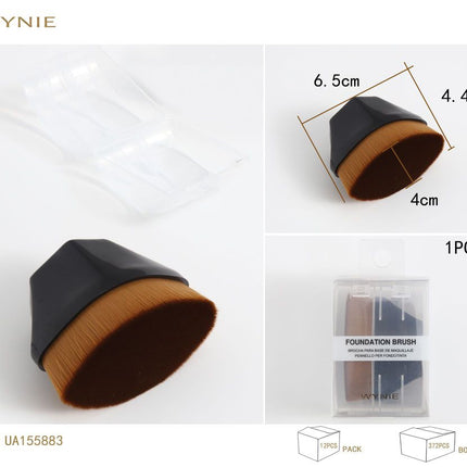 Foundation kwast 6.5 cm ovale make-up brush voor vloeibare foundation poeder blush en blending